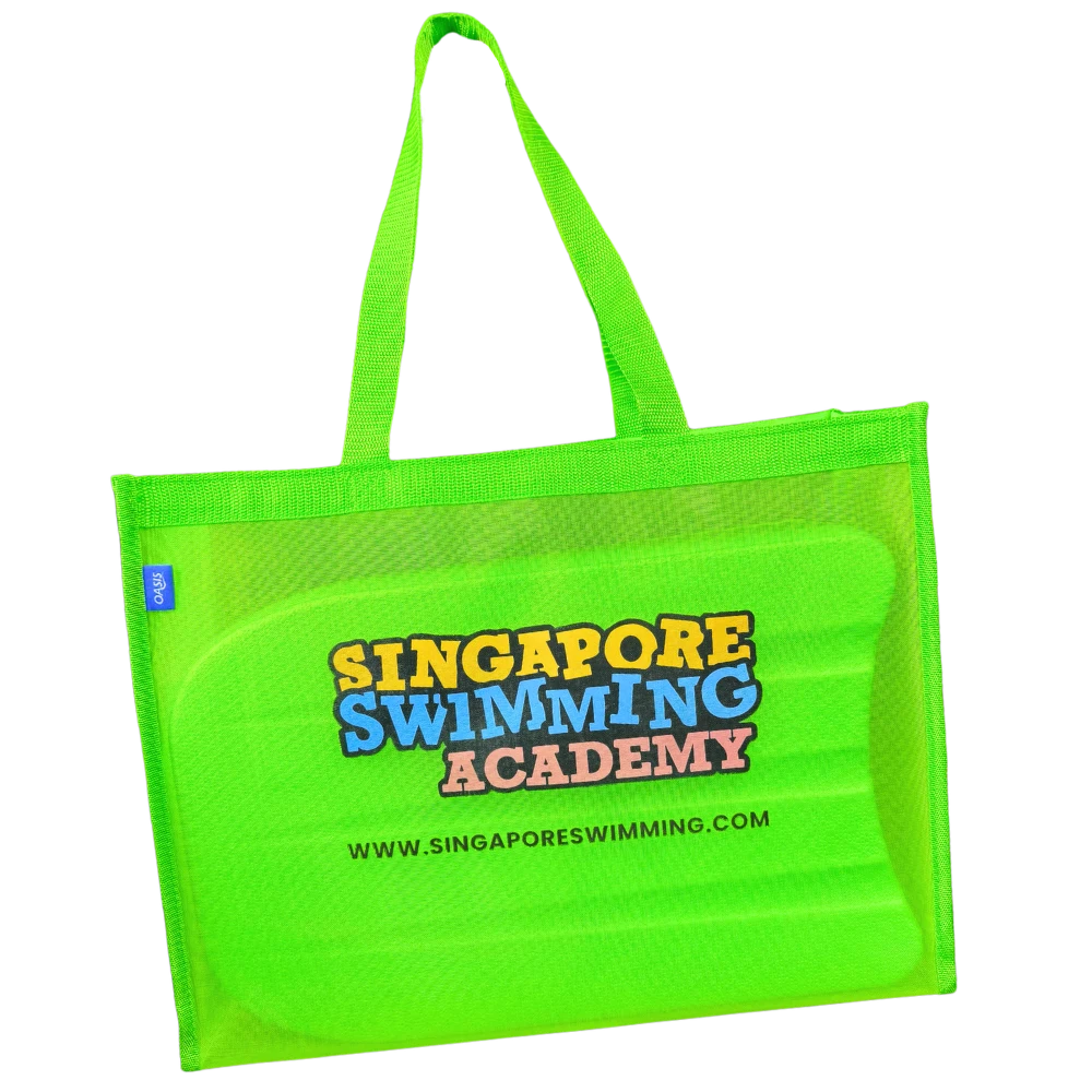 SSA neon-green mesh bag