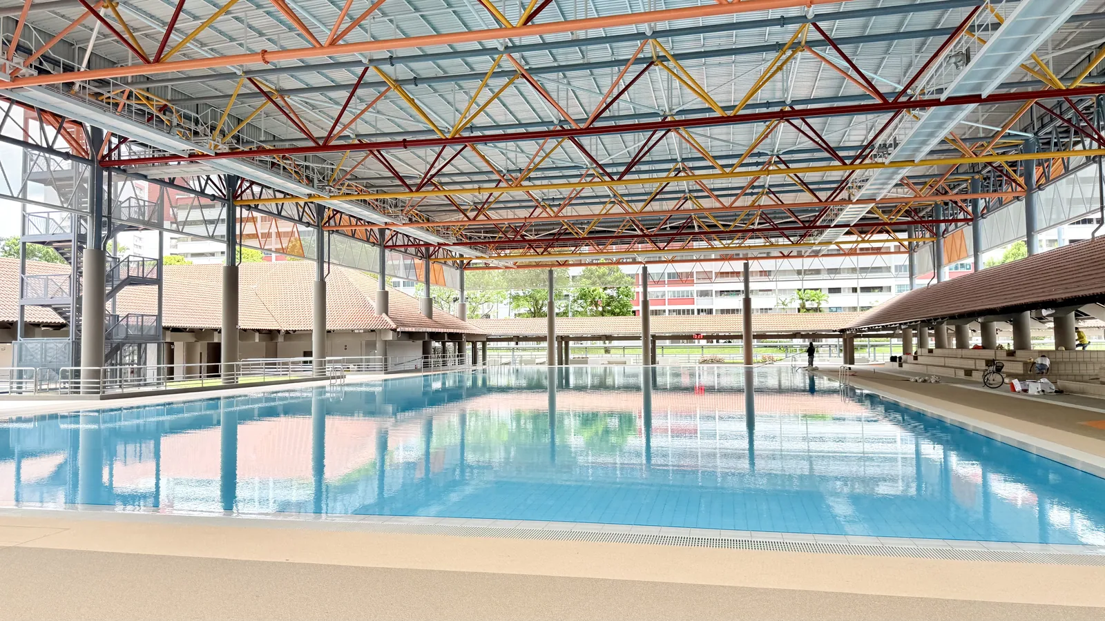 Hougang's sheltered teaching pool under its new roof